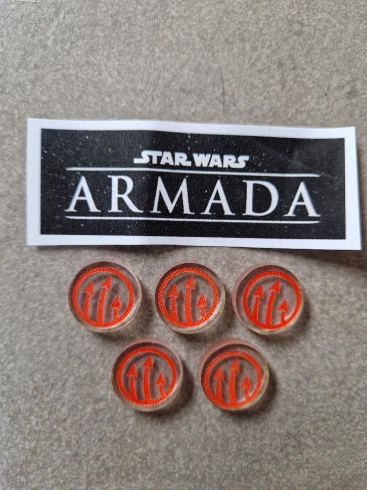 Star Wars Armada 5 Squadron Acrylic tokens  FFG Escadron, Hobby en Vrije tijd, Gezelschapsspellen | Bordspellen, Zo goed als nieuw
