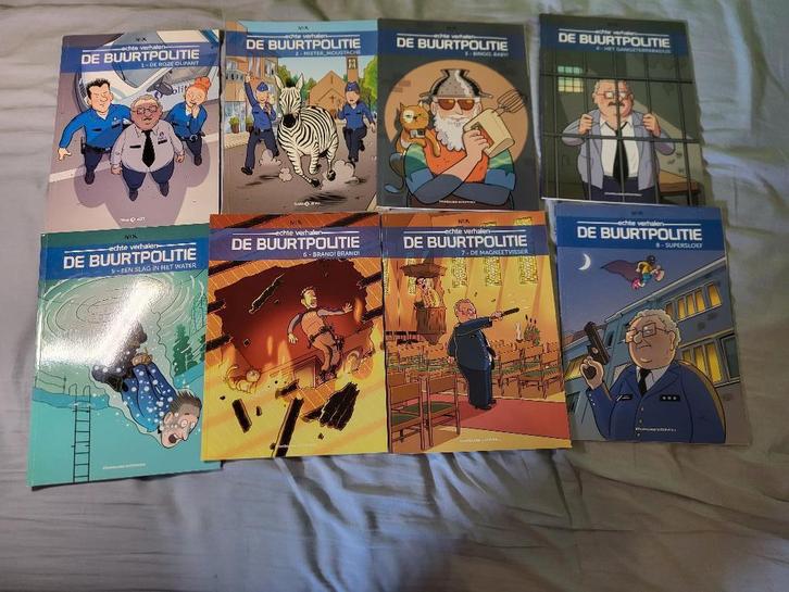 verschillende strips De Buurtpolitie nr 1,2,3,4,5,6,7,8, Livres, BD, Comme neuf, Plusieurs BD, Enlèvement