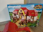 Playmobil - Paardenmanege - 5221 - Large Horse Farm with Pad, Ensemble complet, Enlèvement, Utilisé