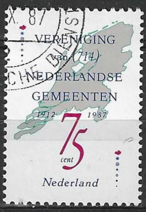 Nederland 1987 - Yvert 1296 - Nederlandse Gemeenten  (ST), Timbres & Monnaies, Timbres | Pays-Bas, Affranchi, Envoi