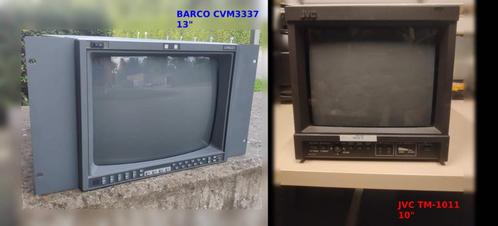 2 CRT-monitoren: Barco CVM3337D (13") en JVC TM-1011 (10"), Computers en Software, Monitoren, Gebruikt, Gaming, Ophalen of Verzenden
