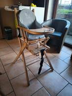 Chaise haute bébé en bois + coussin, Enlèvement, Utilisé