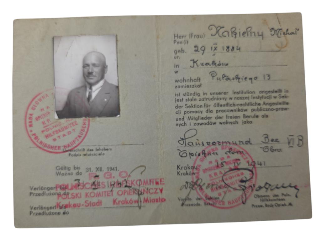 Carte d'identité germano-polonaise de Cracovie, Enlèvement ou Envoi