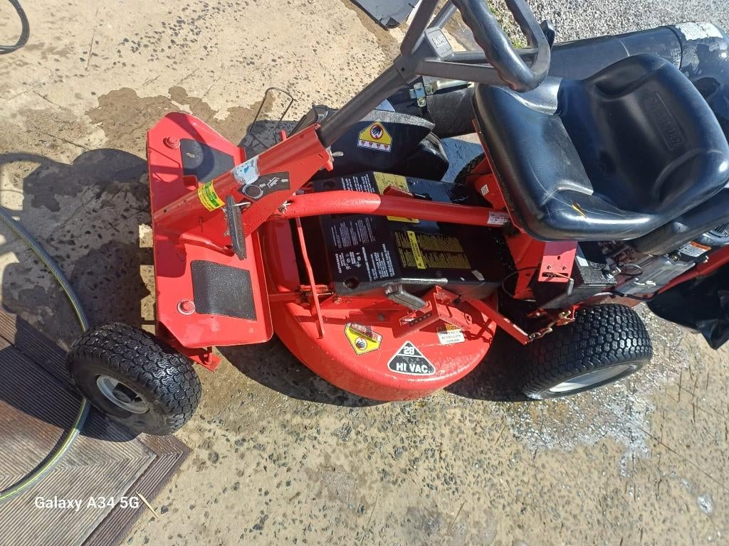 Tracteur tondeuse snapper pièces détachées ou complet, Enlèvement, Utilisé, Démarrage électrique, Moins de 90 cm