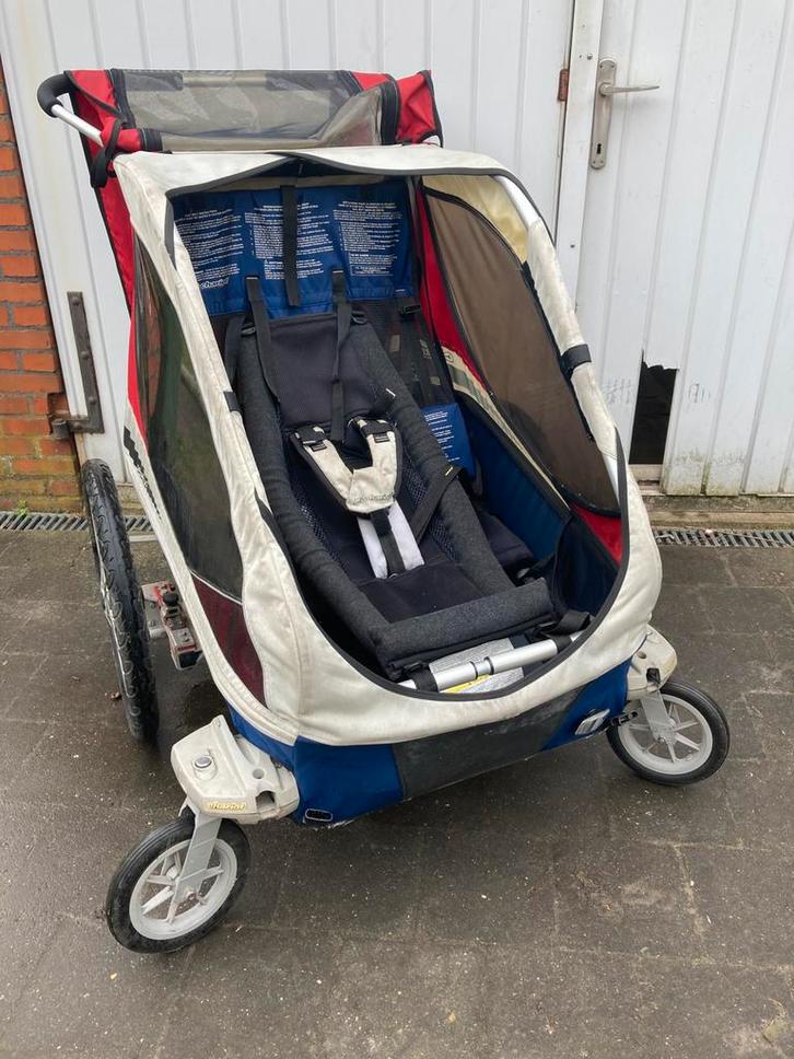 Fietskar Chariot, Fietsen en Brommers, Fietsaccessoires | Aanhangwagens en Karren, Gebruikt, Kinderkar, Ophalen