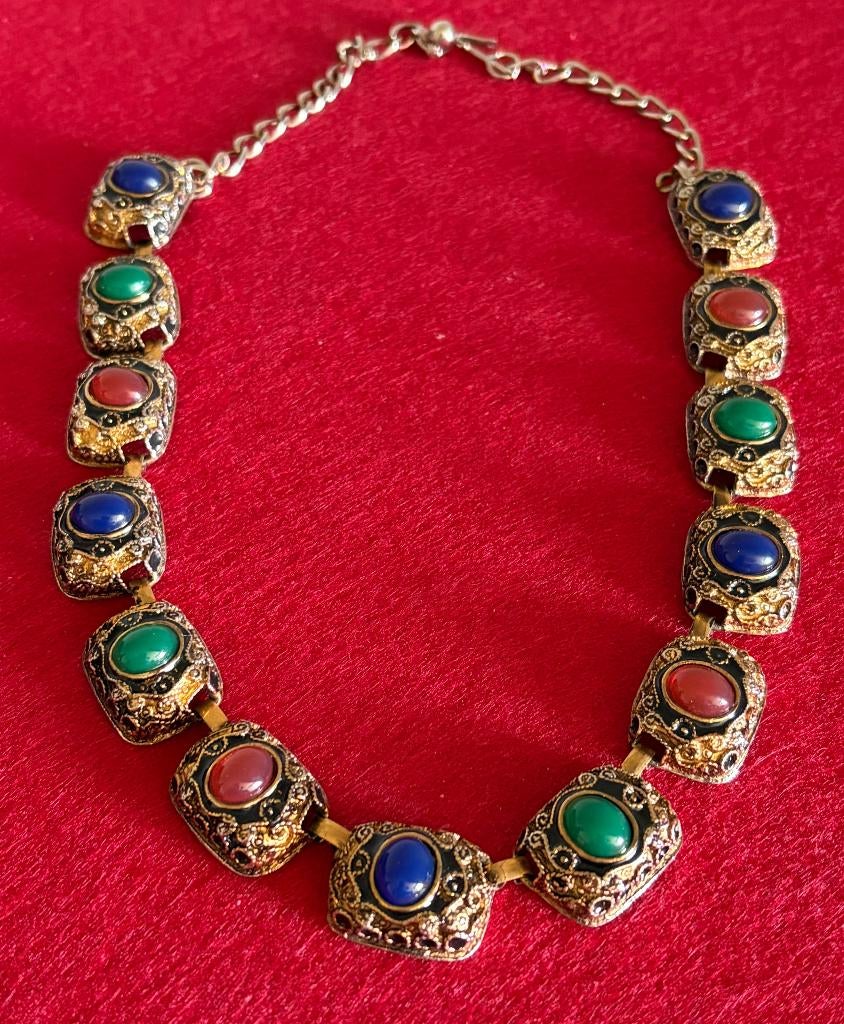 Collier Vintage Années 1970 - Bijoux de Mode, Bijoux, Sacs & Beauté, Bijoux anciens, Enlèvement ou Envoi, Autres matériaux, Collier
