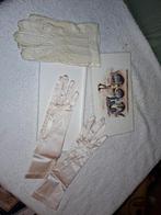 2 paar oude dameshandschoenen, jaren 1950, Antiek en Kunst, Ophalen of Verzenden