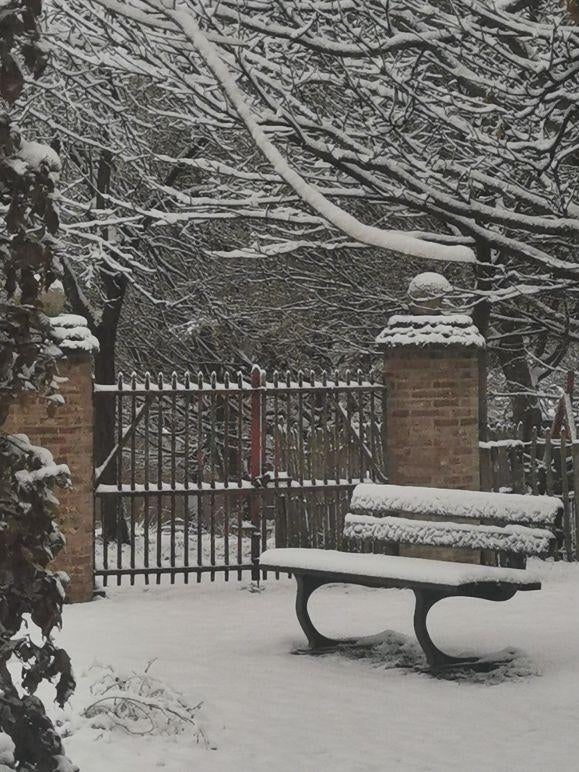 Freischwinger tuinbank, Ophalen