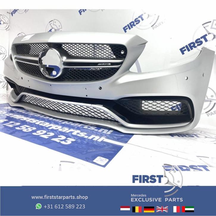 W205 S205 C63 S AMG VOORBUMPER COMPLEET ZILVERGRIJS Mercedes, Autos : Pièces & Accessoires, Carrosserie & Tôlerie, Pare-chocs