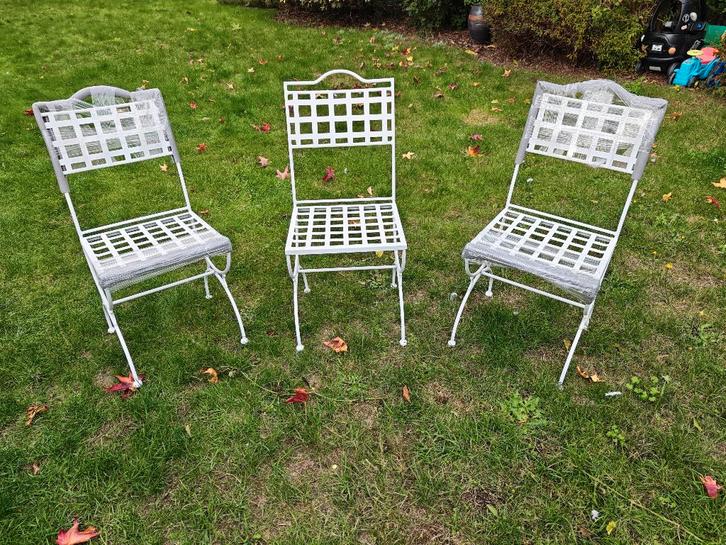 3 Nieuwe Manutti Tuinstoelen – Design & Topkwaliteit, Jardin & Terrasse, Chaises de jardin, Neuf, Métal, Enlèvement