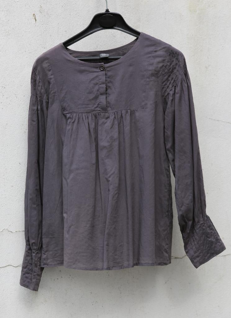 Chemisier gris Zara kids 11-12 ans, Enlèvement ou Envoi, Chemise ou Chemisier, Comme neuf, Fille