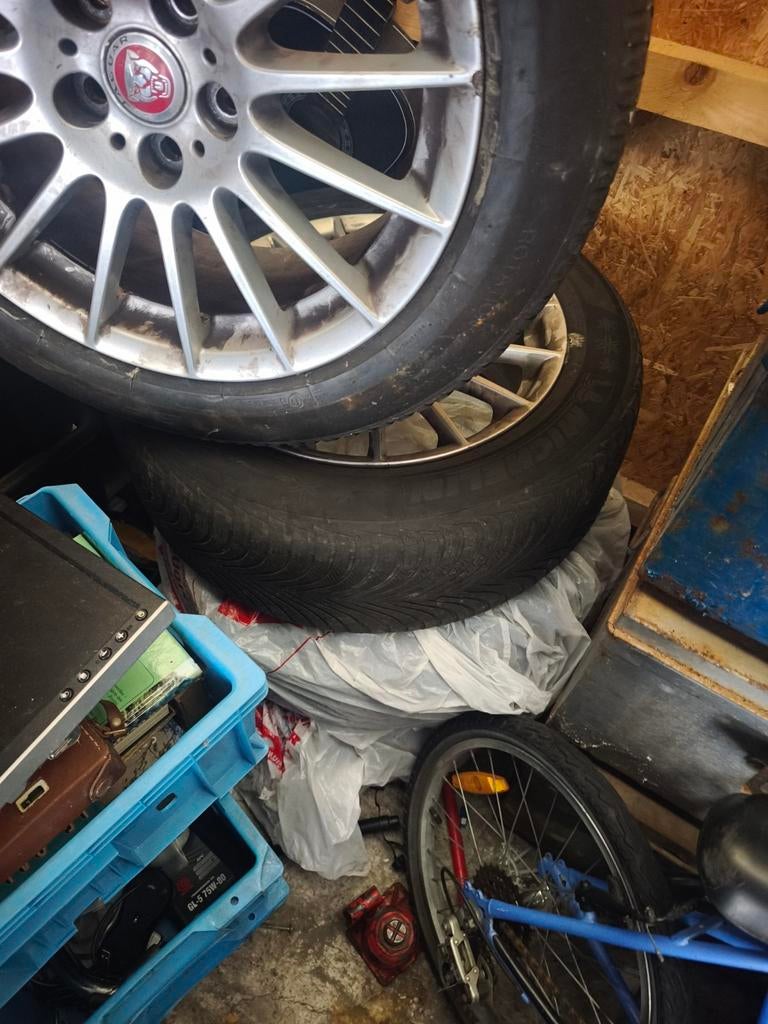 Jantes Jaguar 17P, Pneus hiver, 17 pouces, Enlèvement, Utilisé