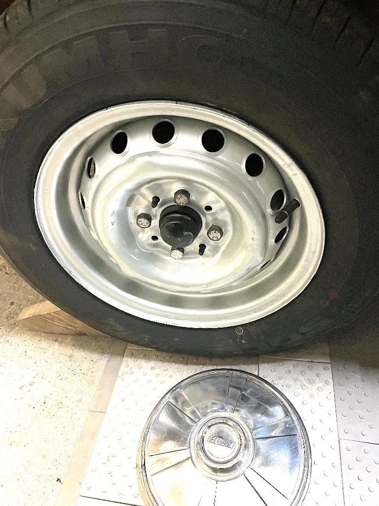 Fiat 124 127 128 Sport 4x velgen met nieuwe banden 165/13, Auto-onderdelen, Banden en Velgen, 13 inch, Banden en Velgen, Nieuw