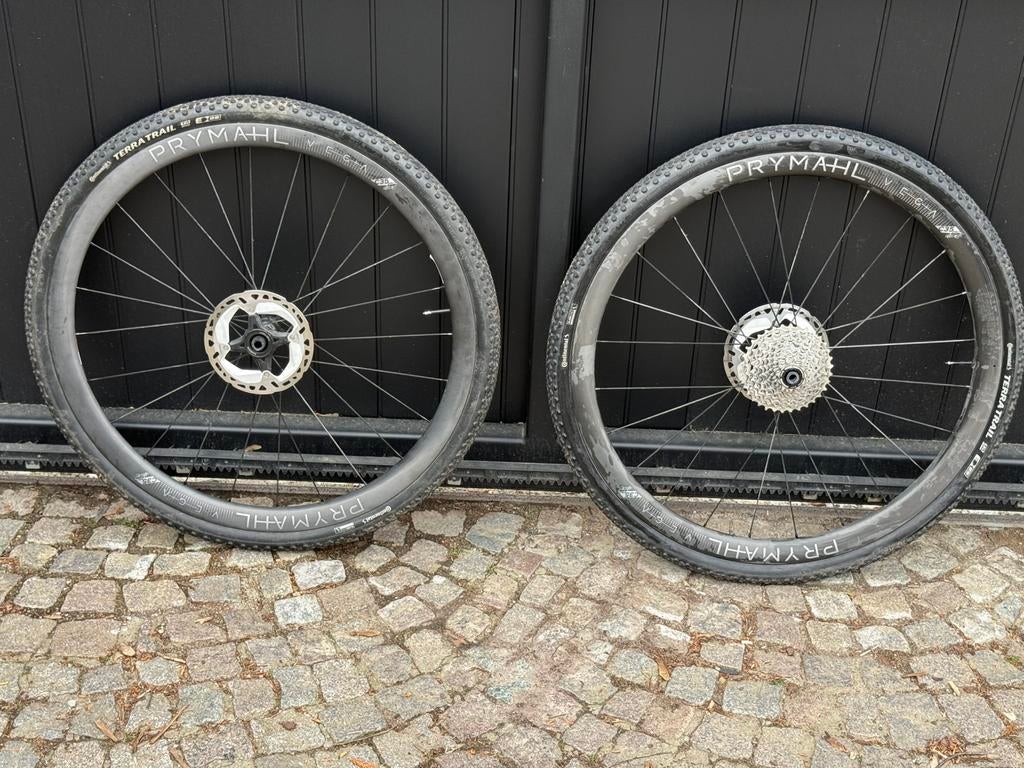 Prymahl Vega Pro Wide 35 c carbon gravel wielen, Utilisé, Carbone, Roue, Enlèvement