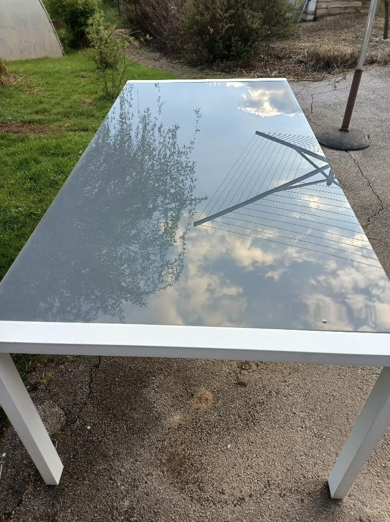 Table de jardin, Jardin & Terrasse, Enlèvement, Comme neuf, Rectangulaire, Aluminium