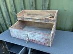 Afvalhout, bureau en oude werkkoffer!, Ophalen, Gebruikt