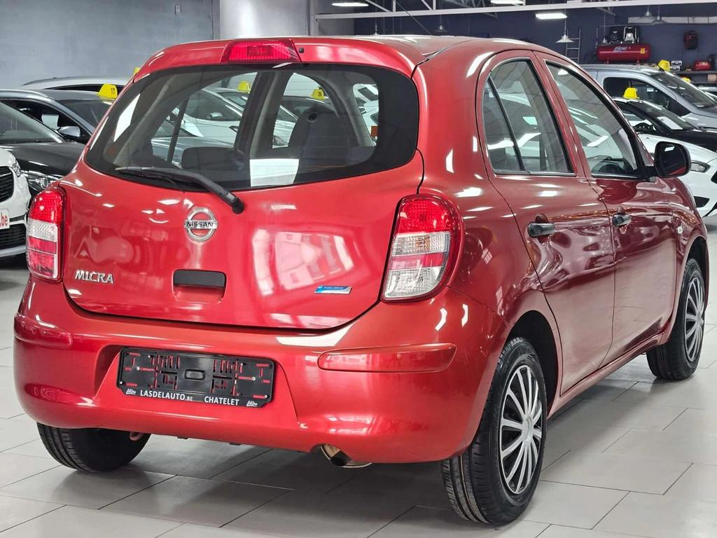 Nissan Micra 1.2i Pure Drive Bluetooth Cd Radio Clim, Autos, Nissan, Rouge, Achat, Boîte manuelle, Micra