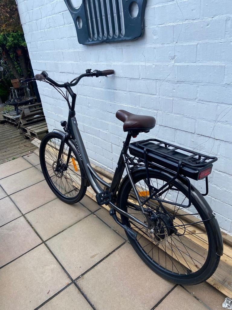 Electrische dames fiets, Ophalen