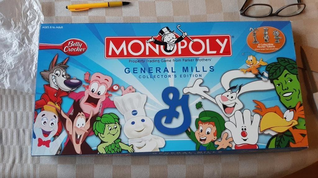 jeu plateau nouveau Monopoly General Mills Monopoly cartoon, Trois ou quatre joueurs, Enlèvement ou Envoi, Neuf, Monopoly