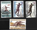 4 Postzegels Rep. Congo 1964 Olympische Spelen – Tokio, Ophalen of Verzenden, Gestempeld, Sport