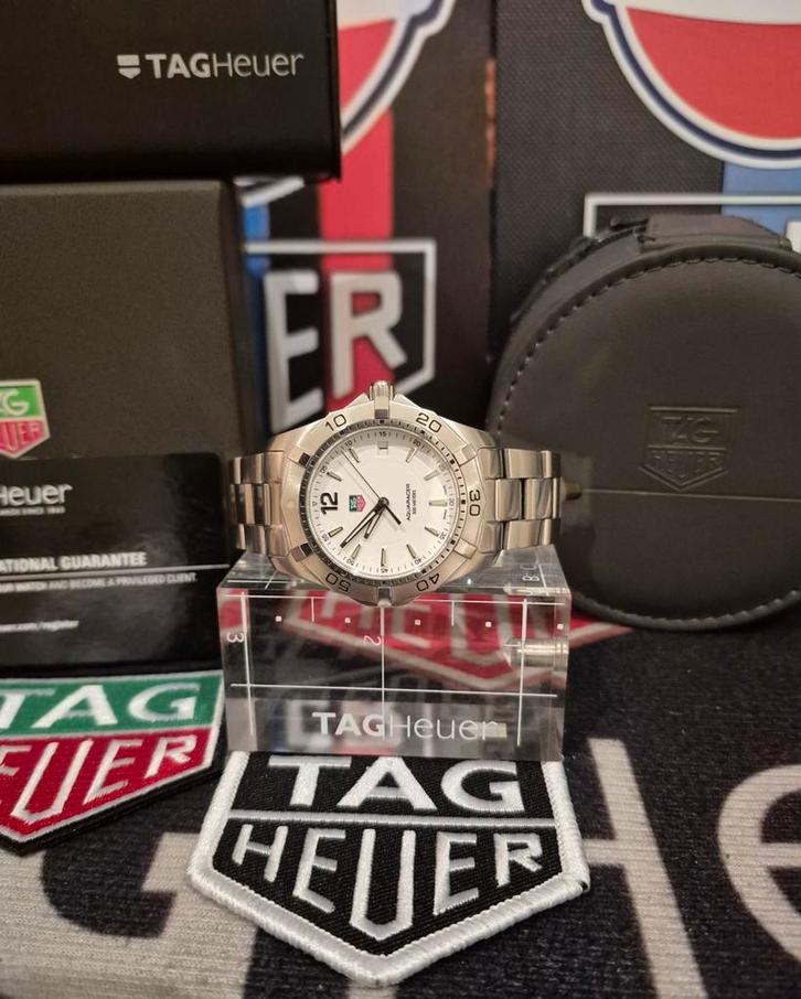 Tag heuer aquaracer 300m fullset quartz, Handtassen en Accessoires, Horloges | Heren, Zo goed als nieuw, Polshorloge, TAG Heuer