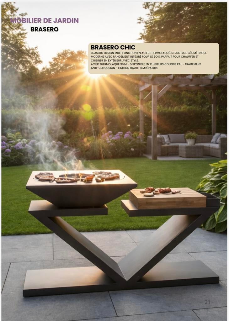 Barbecue Brasero, Jardin & Terrasse, Barbecues au charbon de bois, Enlèvement ou Envoi, Neuf