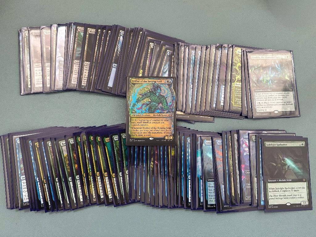 Hakbal commander deck Explorers of the deep upgraded, Hobby en Vrije tijd, Verzamelkaartspellen | Magic the Gathering, Ophalen