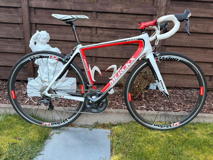 Eddy merckx emx1 carbon ultegra vison trimax carbon wielset, Fietsen en Brommers, Fietsen | Racefietsen, Zo goed als nieuw, Carbon