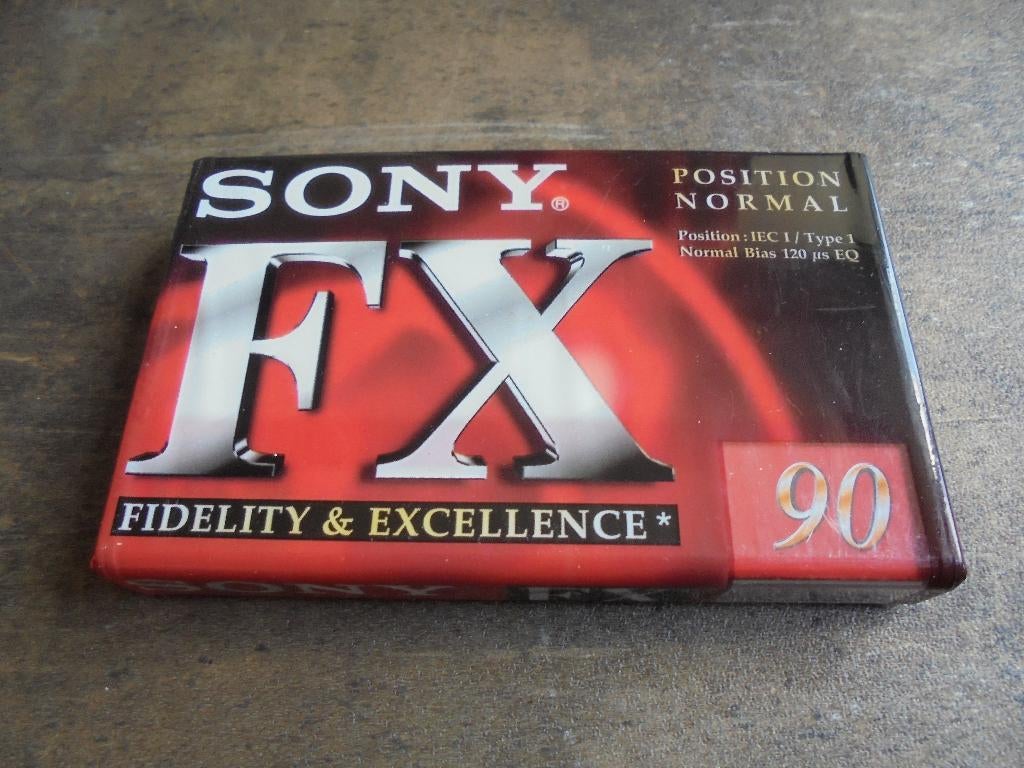 Cassette SONY FX 90 sealed (zie foto's), Ophalen of Verzenden, Nieuw in verpakking, 1 bandje, Onbespeeld