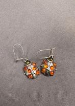 Boucles d’oreilles argent avec ambre, Bijoux, Sacs & Beauté, Boucles d'oreilles, Enlèvement ou Envoi, Argent, Argent