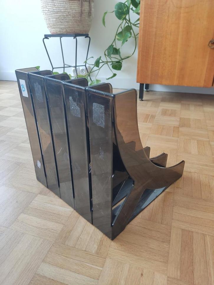 Vintage rek voor vinylplaten, Huis en Inrichting, Woonaccessoires | Cd- en Dvd-rekken, Ophalen of Verzenden