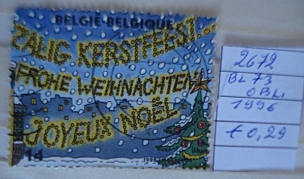Belgique 2672 (O) BL73, Oblitéré, Affranchi, Envoi, Timbre-poste