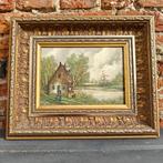 Peinture signée d'un paysage néerlandais, Antiquités & Art, Enlèvement