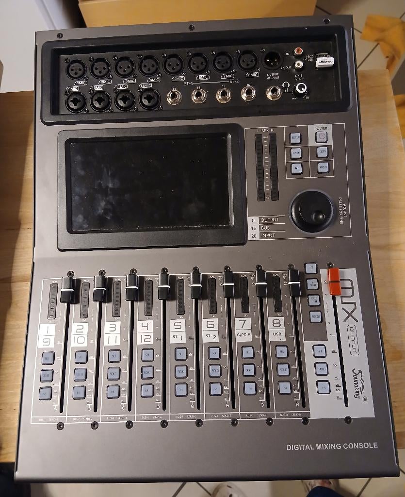 DM20M digitaal mengpaneel, Enlèvement, Comme neuf, 10 à 20 canaux, Entrée micro