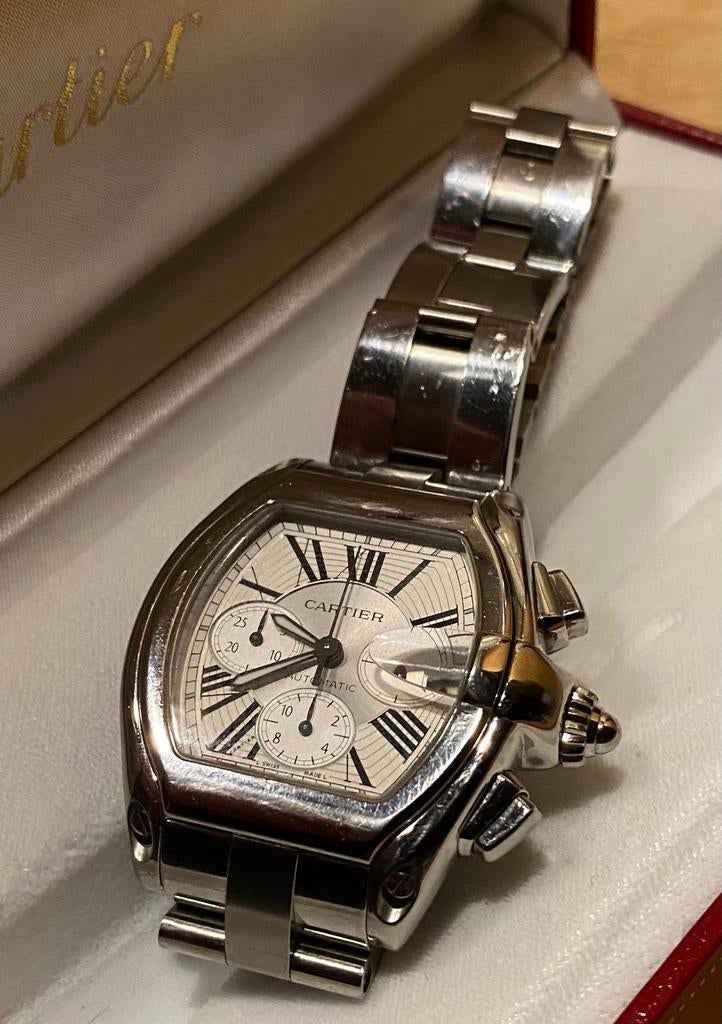 Cartier Roadster XL, Overige merken, Staal, Staal, Polshorloge