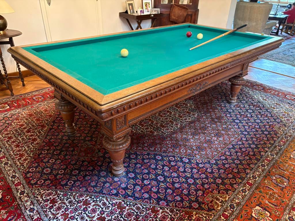 Prachtige antieke biljard, Sport en Fitness, Biljarten en Poolen, Ophalen, Gebruikt