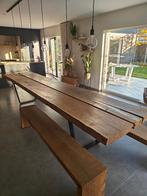 Eiken tafel, Ophalen, Eikenhout, 200 cm of meer, 50 tot 100 cm