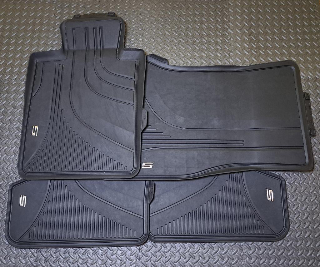 Originele BMW 5 Serie rubberen automatten, Auto diversen, Automatten, Zo goed als nieuw, Ophalen of Verzenden