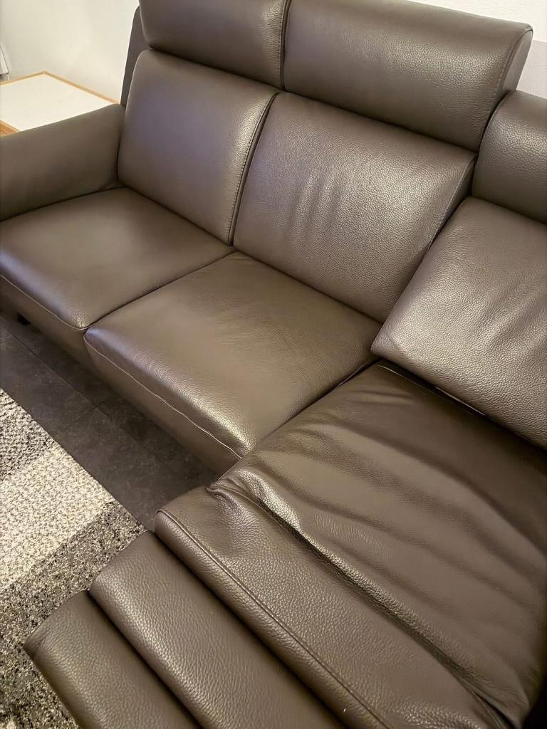 Relaxsofa (elektrisch) 220cm, Trois personnes, Moins de 75 cm, 200 à 250 cm, Banc droit