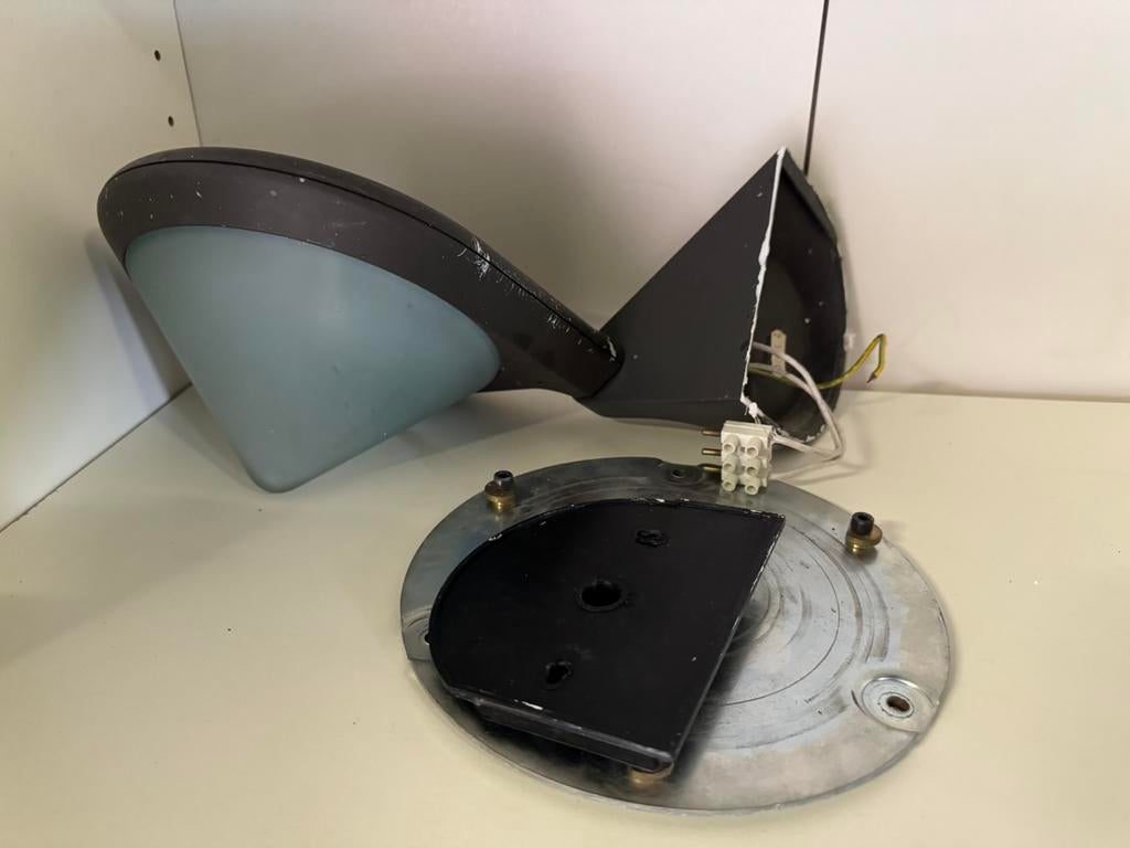 Lampe murale Lucitalia gris foncé, Enlèvement, Utilisé, Verre