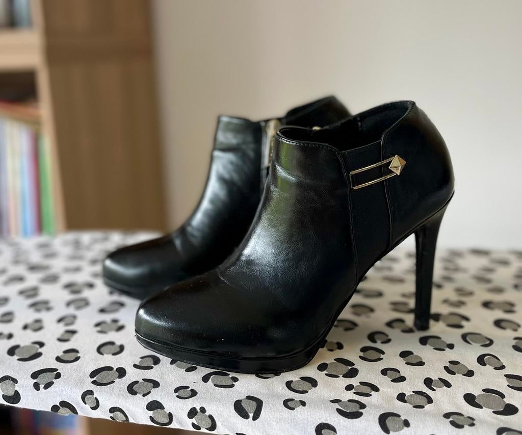 Bottines hauts talons Gaudi39, Enlèvement ou Envoi, Comme neuf, Noir
