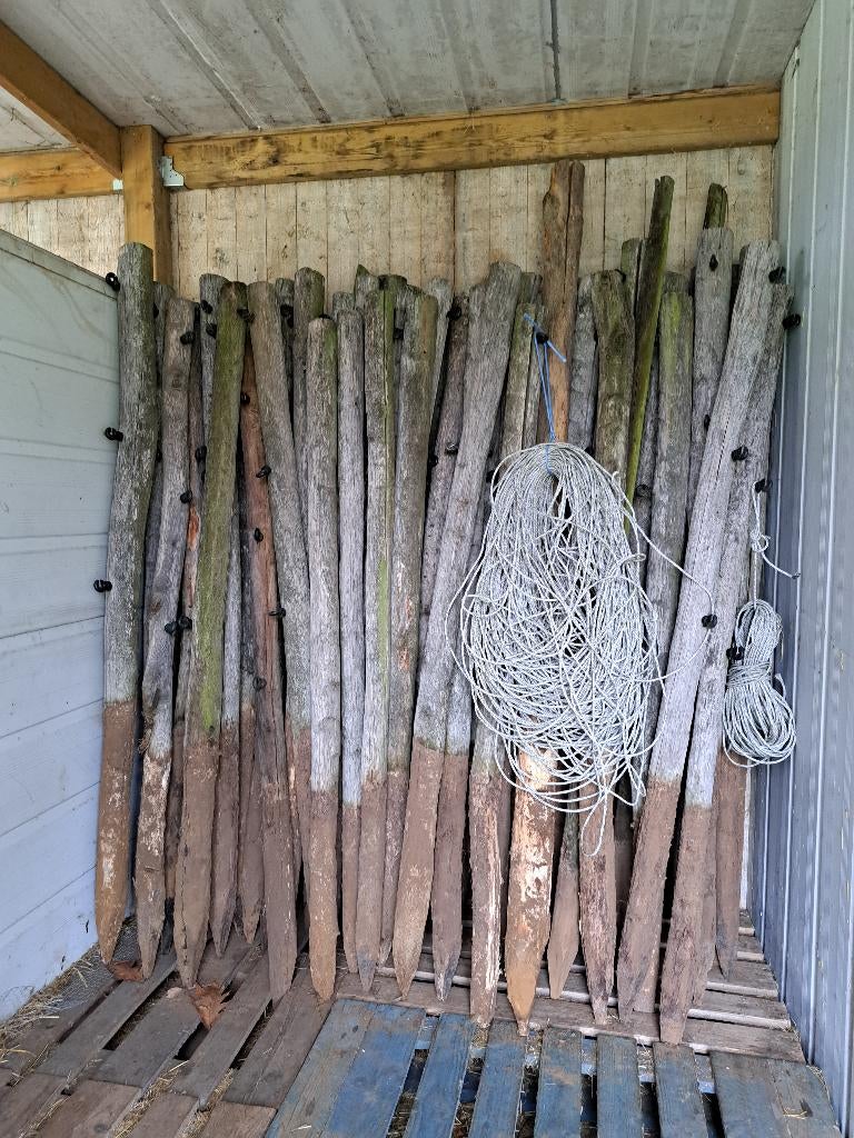 WEIDEPALEN Kastanje (gebruikt - goede staat), Animaux & Accessoires, Box & Pâturages, Pâturage