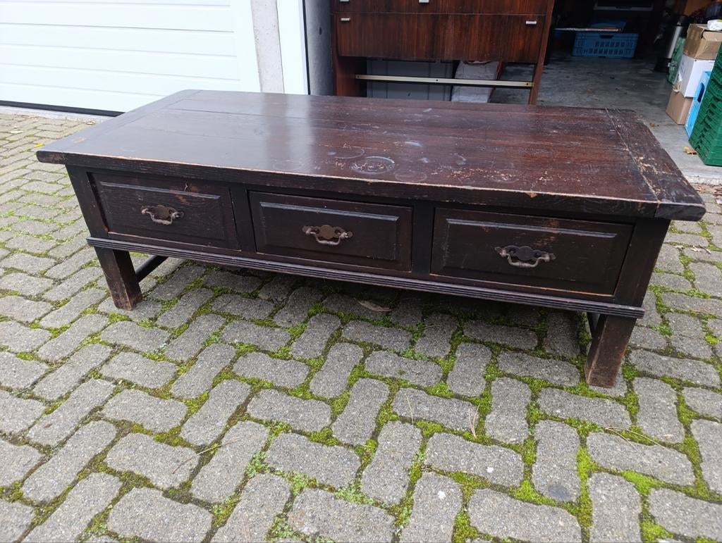 Houten tafel, Ophalen