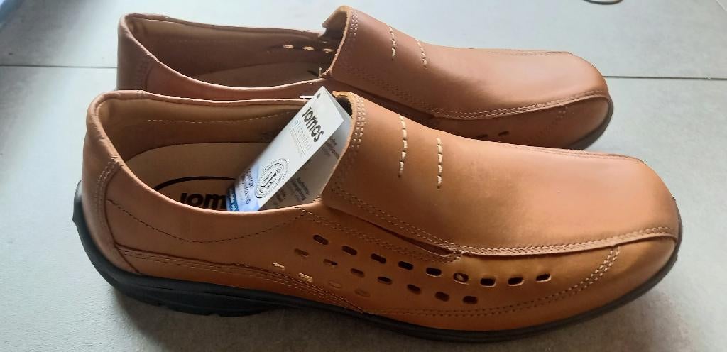 Chaussure cuir homme p40 NEUF JOMOS, Bruin, Nieuw, Ophalen of Verzenden, Espadrilles of Moccasins