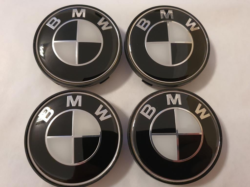 Bmw wieldoppen zwart wit of full zwart 68 mm / 65 mm, Ophalen of Verzenden, Nieuw