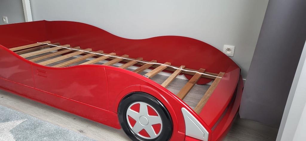 Kinderbed, Comme neuf, Sommier à lattes, Enlèvement, 180 cm ou plus