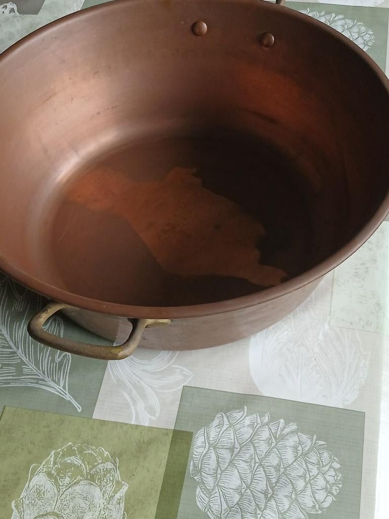 Casserole à confiture en cuivre, Enlèvement, Cuivre