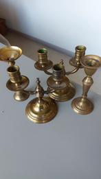 4 kandelaars. 15cm hoog., Antiek en Kunst, Ophalen