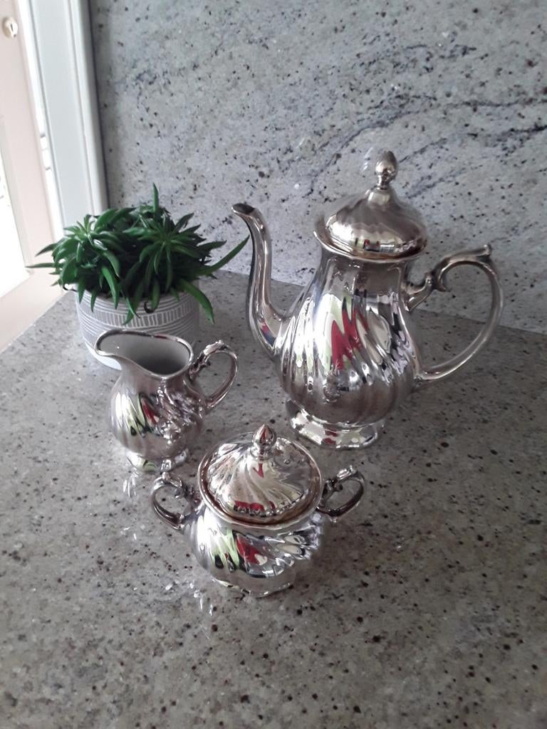 Verzilverd porselein, Antiek en Kunst, Ophalen