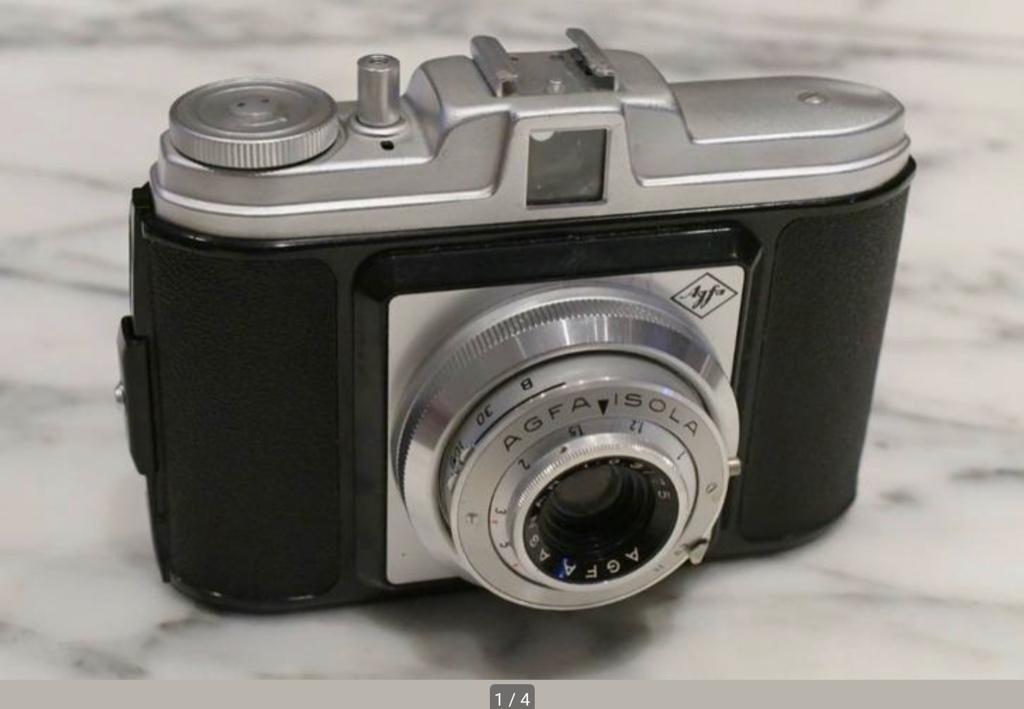 Agfa Isola avec Agnar 75 mm/6,3 et sac, Enlèvement ou Envoi, 1960 à 1980, Appareils photo